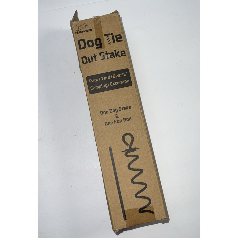 Dog Tie Out Stake for Large Dogs up to 250 lbs - 360° Rotation M